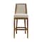 Alaterre Furniture Ellie Bar Height Stool with Back, Brown, 2PK ANEL04FDCR2 - alternate 2
